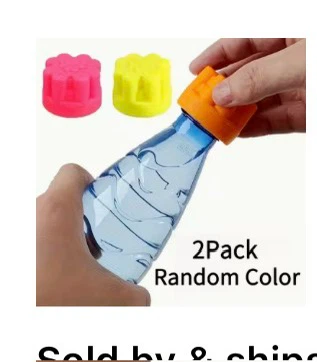 2-Pack Flower-Shaped Water Bottle Caps