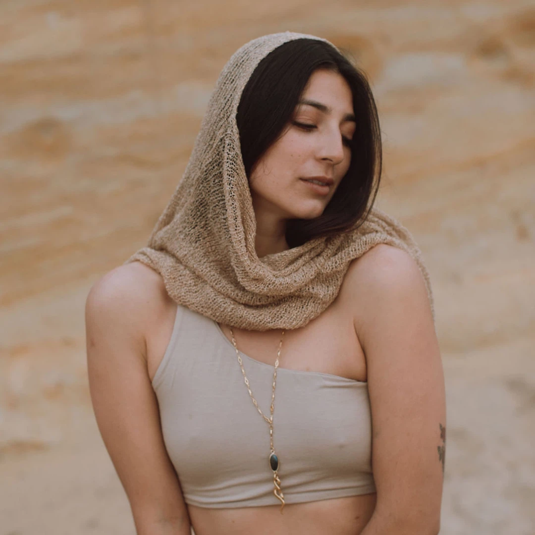 Sheer Knit Scarf/Wrap