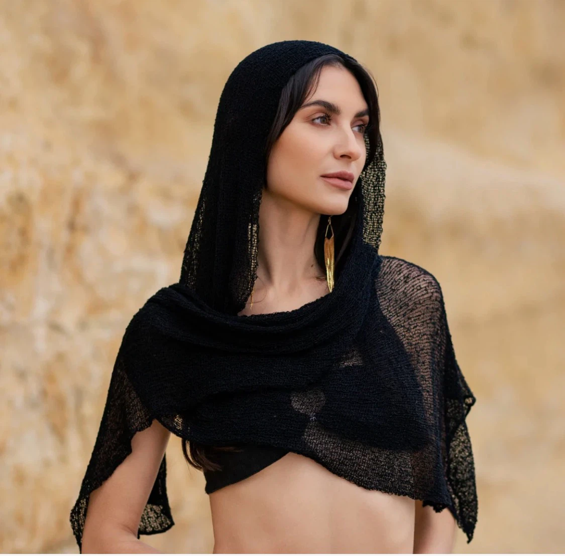 Sheer Knit Scarf/Wrap - photo 3