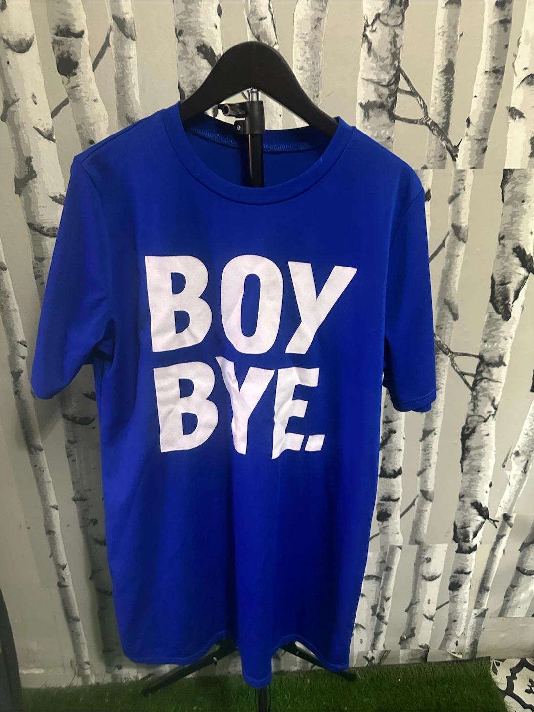 Royal Blue "BOY BYE." T-Shirt Dress - photo 2