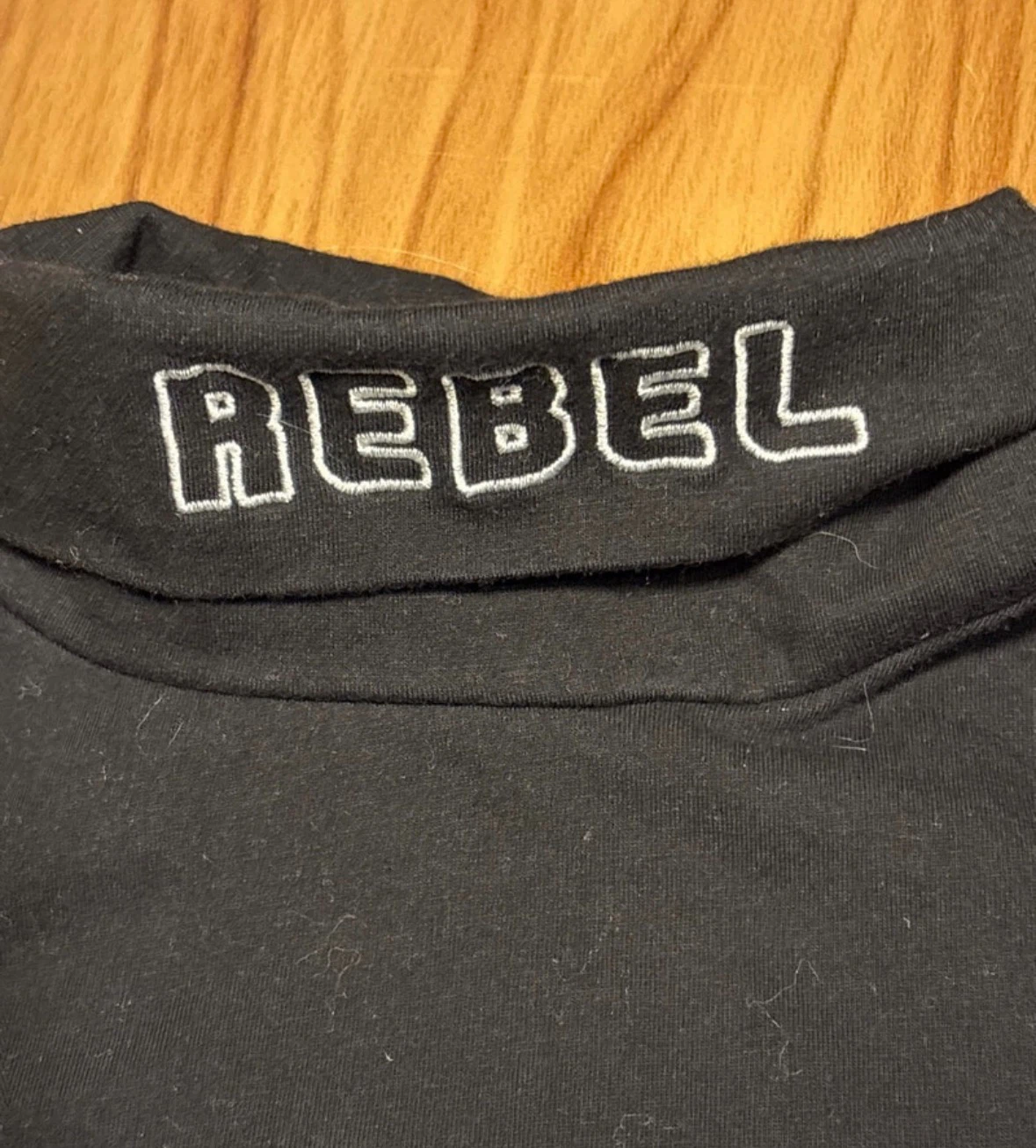 Forever 21 Rebel Mock Neck Long Sleeve Crop Top szS - photo 2