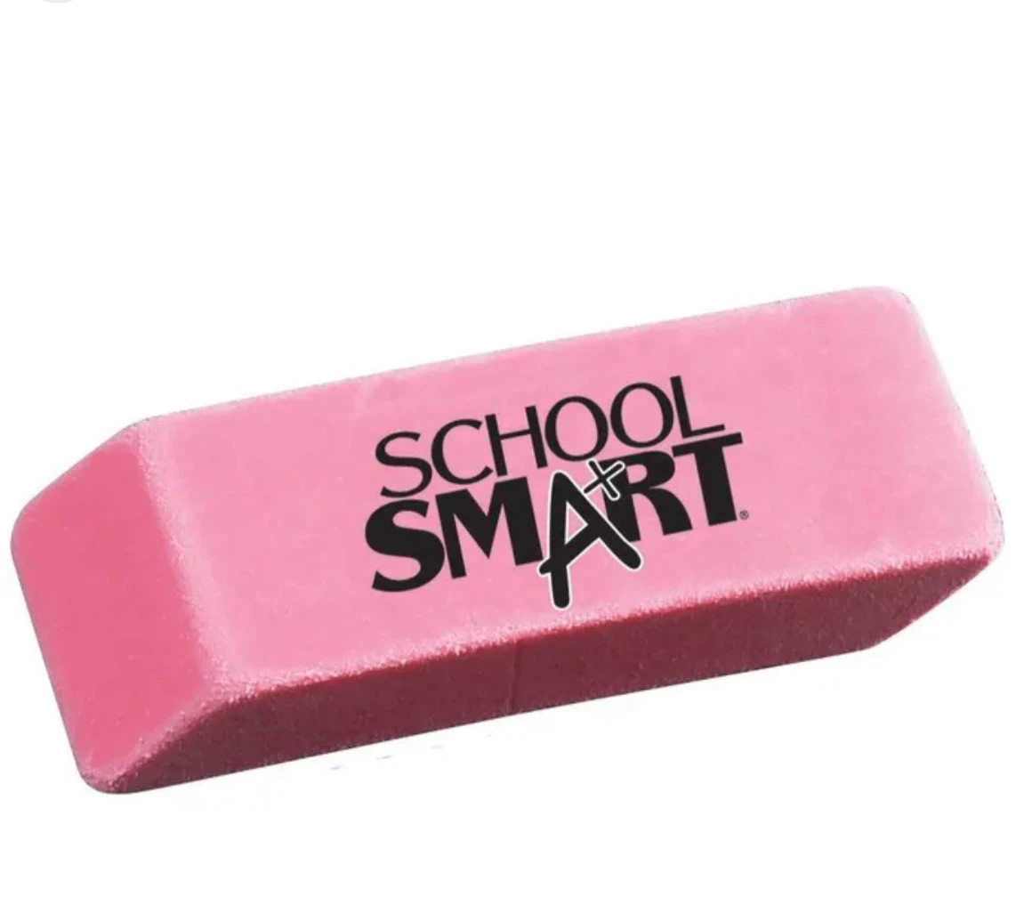 School Smart Pink Eraser