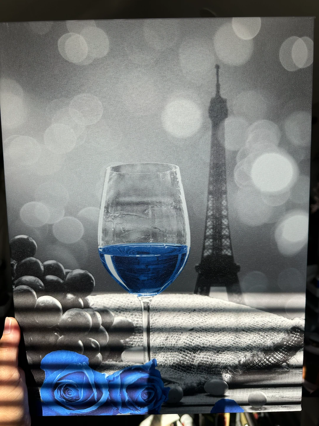 Like New – Beautiful Paris Blue Wall Art - photo 2