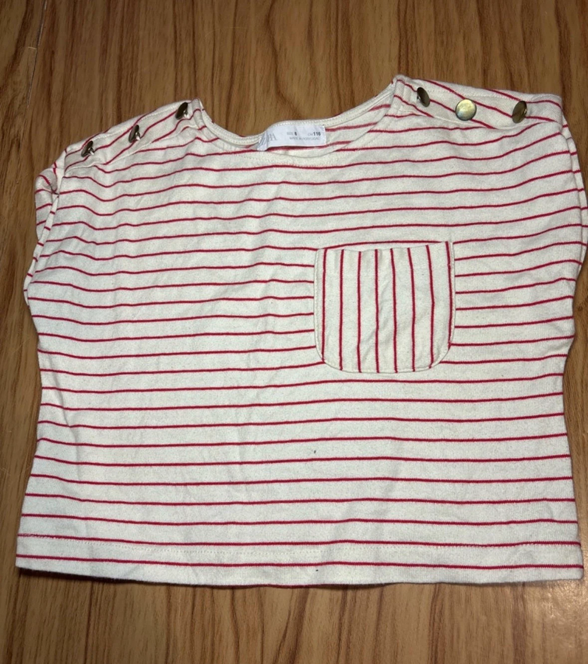 Girls Zara Striped Top sz6