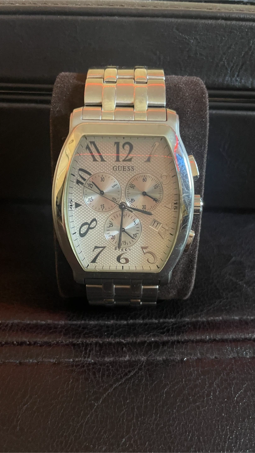 GUESS Men's Stainless Steel Chronograph Watch
