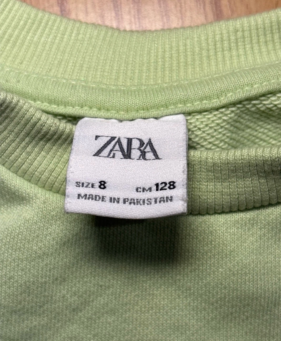 Zara girls Paris 1992 crop Sweatshirt sz8 - photo 3