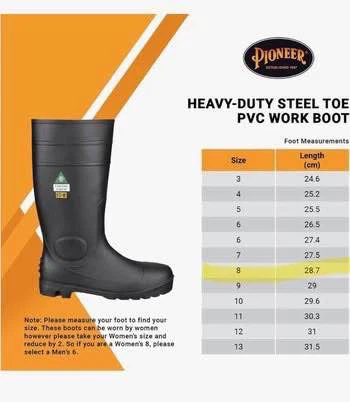 New Pioneer Steel Toe Safety Boots Men’s Size 8 /Women’s Size 10 - photo 5