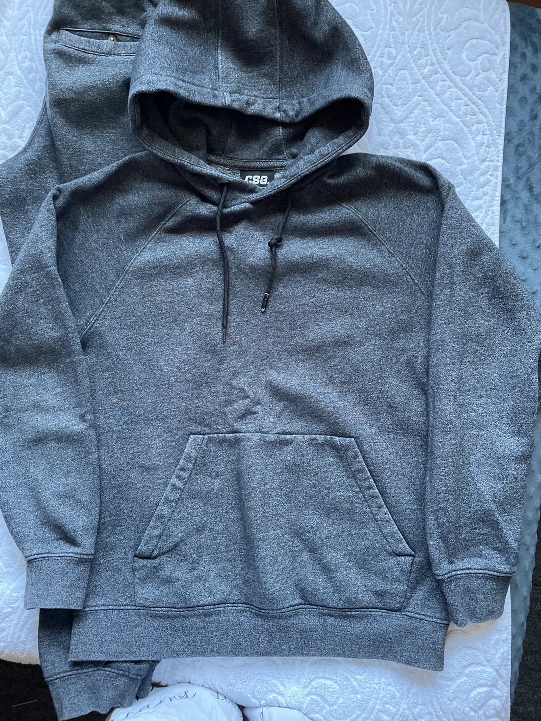 CSG. Grey Sweatpants and Hoodie Set Small - photo 2