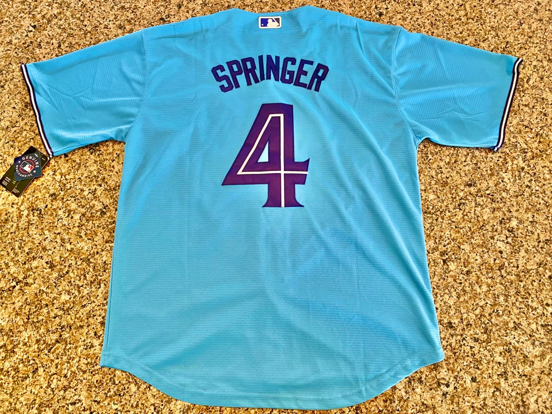 Toronto Blue Jays George Springer Jersey - Powder Blue [Large]