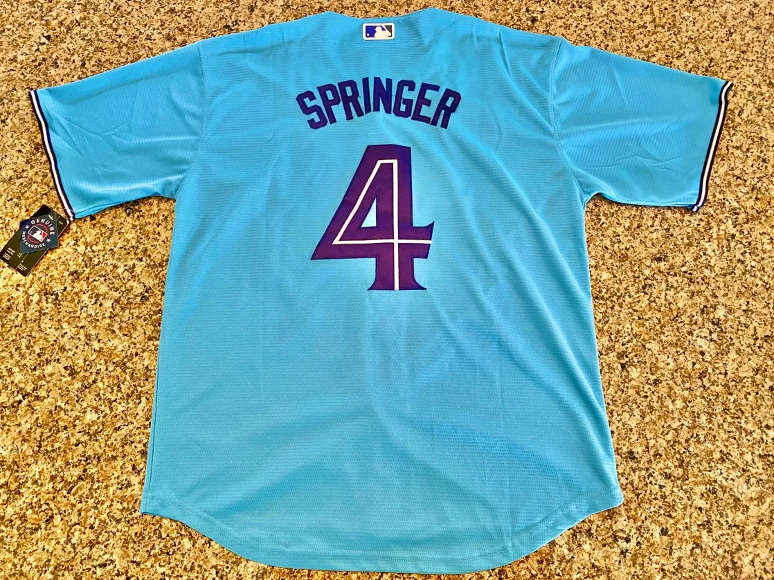 Toronto Blue Jays George Springer Jersey - Powder Blue [Large]