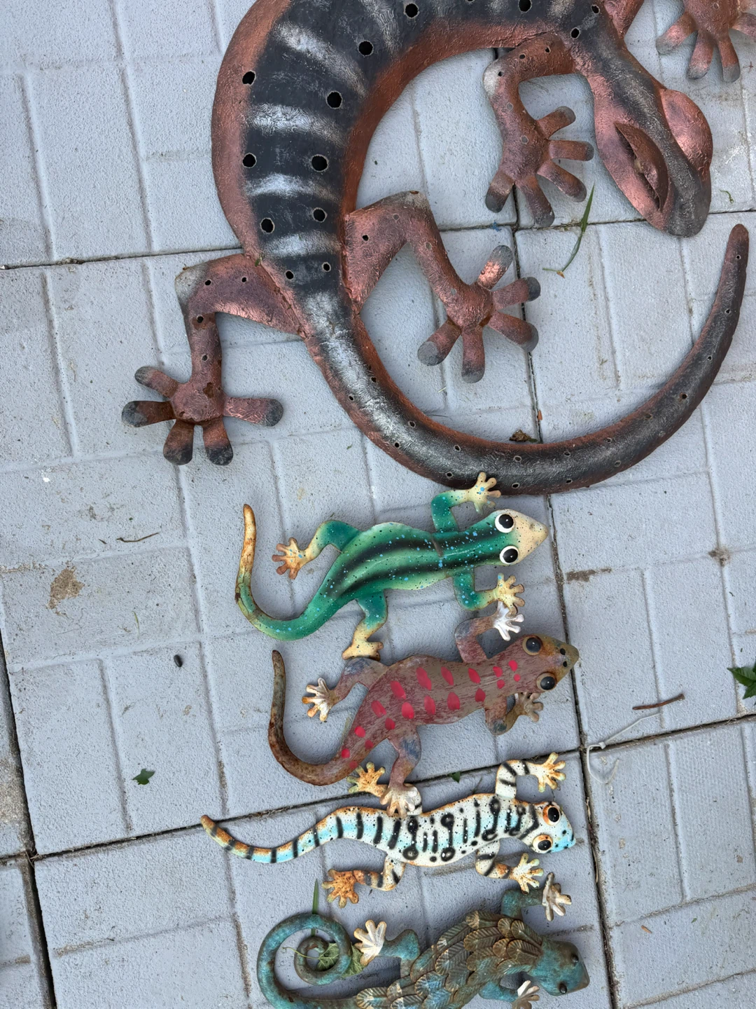 Set of 5 Metal Gecko Wall Decor- all for 25$ - photo 4