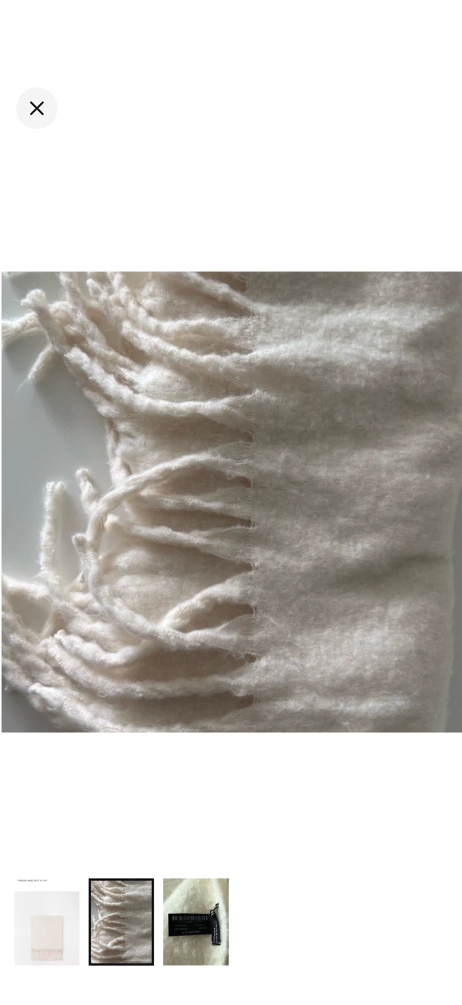 Zara Fringed Wide Soft Scarf - photo 2