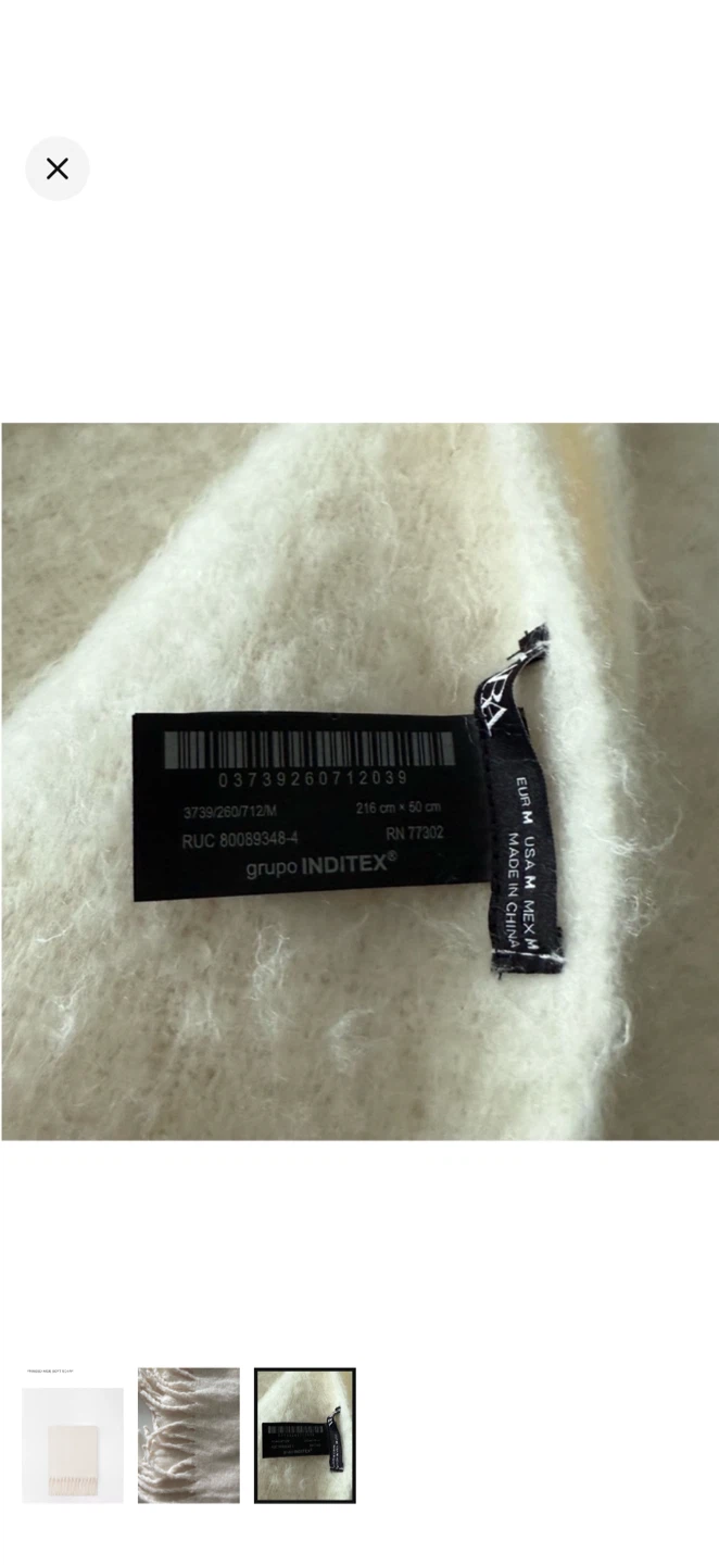 Zara Fringed Wide Soft Scarf - photo 3