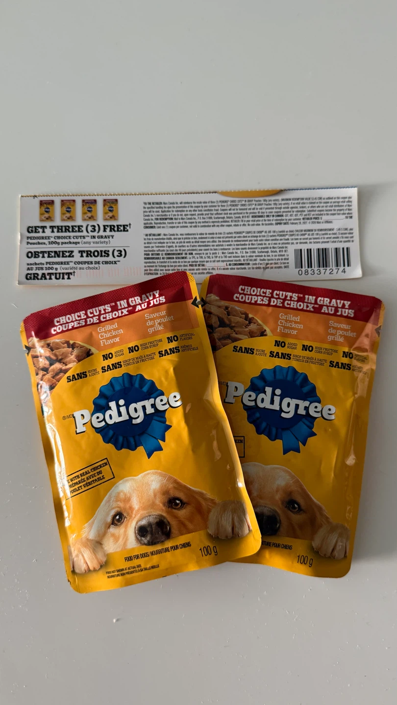 Pedigree food pouch (5pcs)