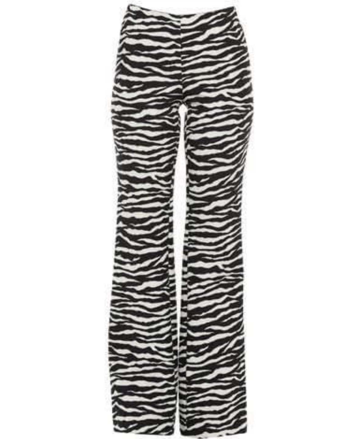 Zebra Print Flare Pants