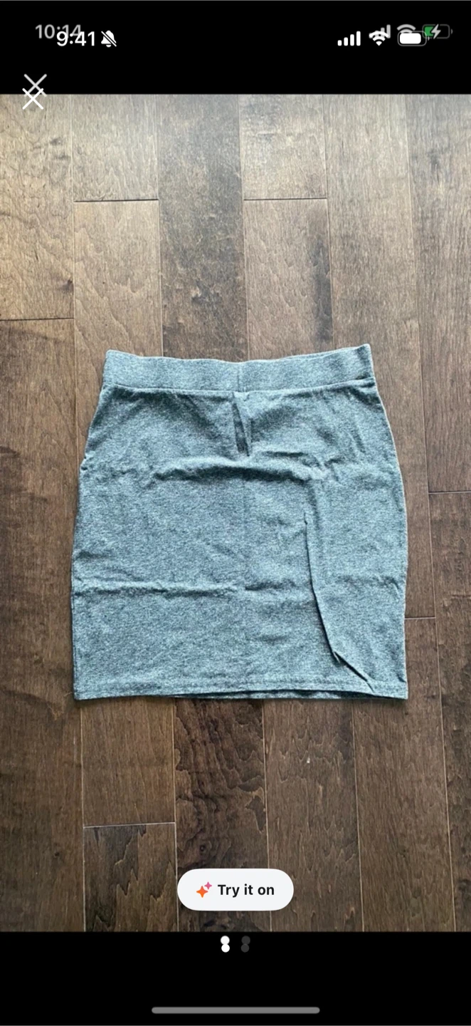 H&M Divided Grey Mini Skirt Size Small
