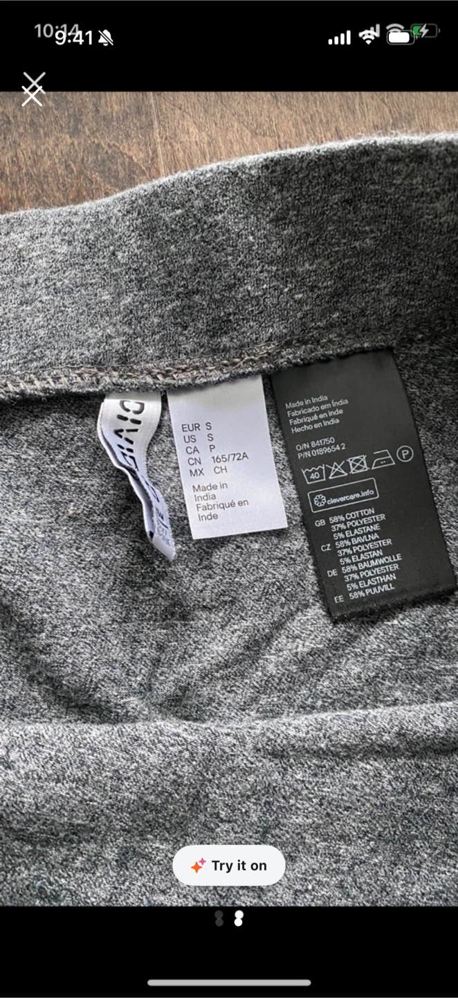 H&M Divided Grey Mini Skirt Size Small - photo 2