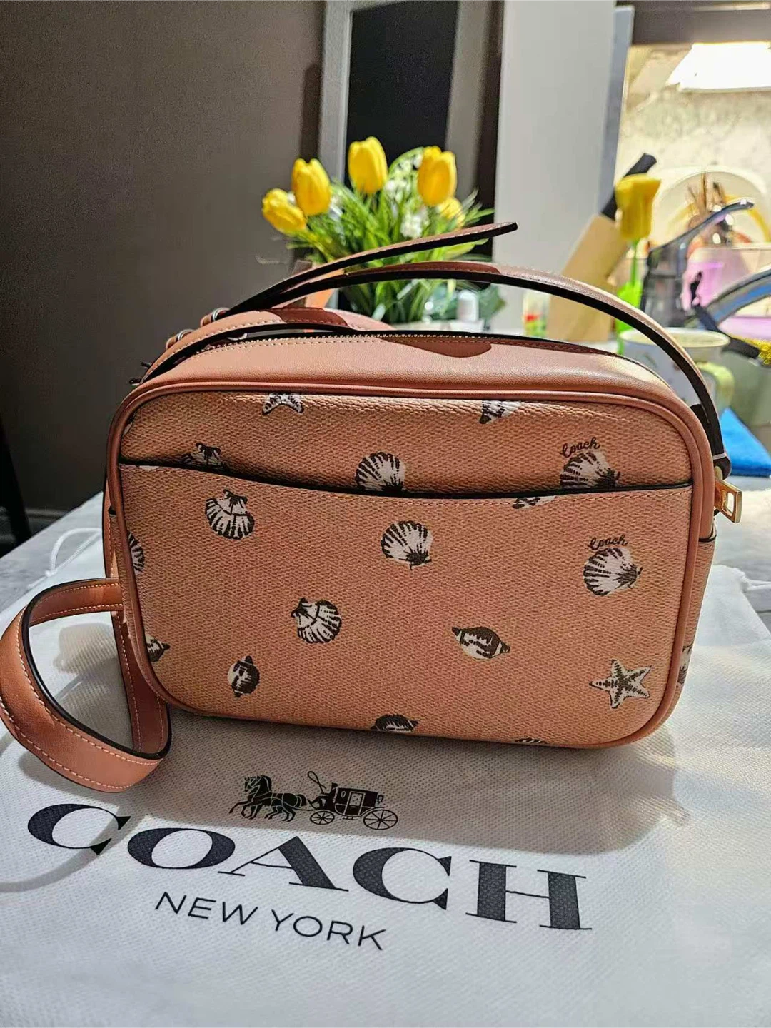 Coach Camera Bag with Shell Print - NEED TO SELL EVERYTHING - photo 2