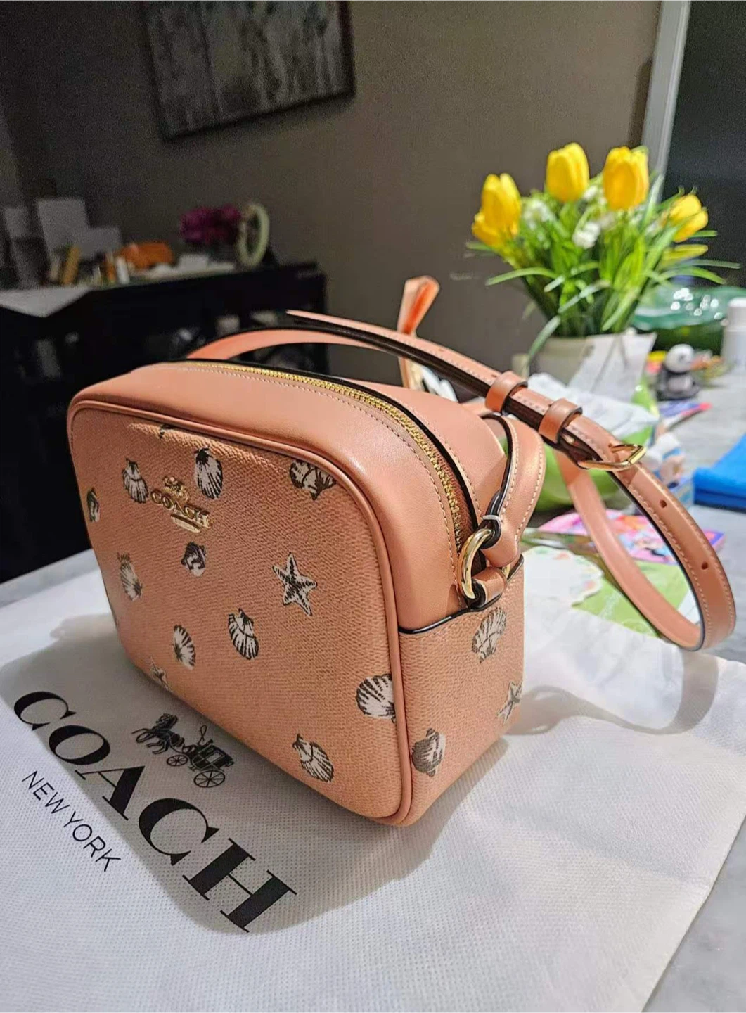Coach Camera Bag with Shell Print - NEED TO SELL EVERYTHING - photo 5