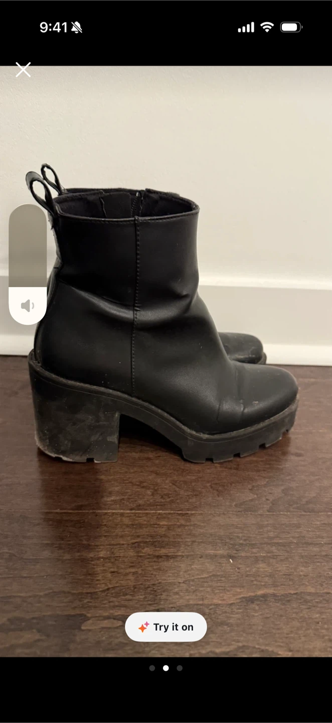 H&M Black platform ankle boots - photo 2