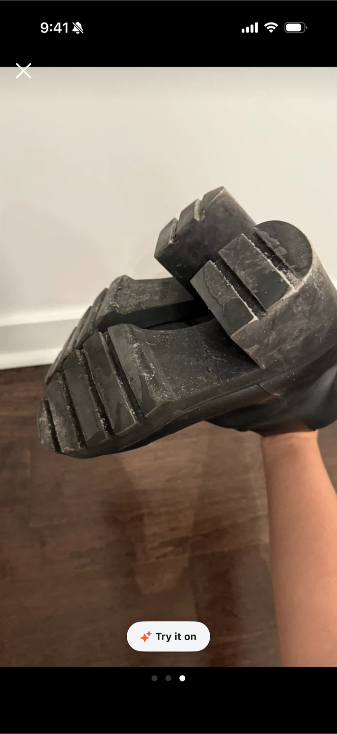 H&M Black platform ankle boots - photo 3