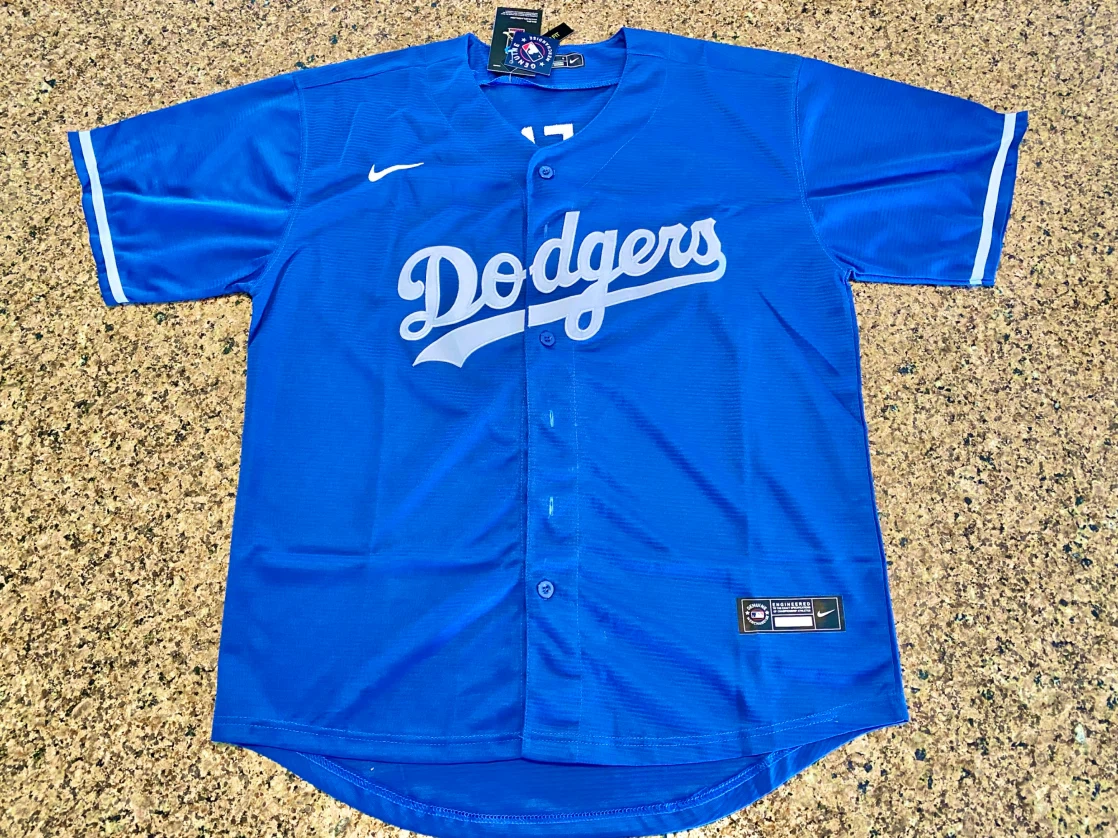 L.A Dodgers Freddie Freeman Jersey - Blue [Large]