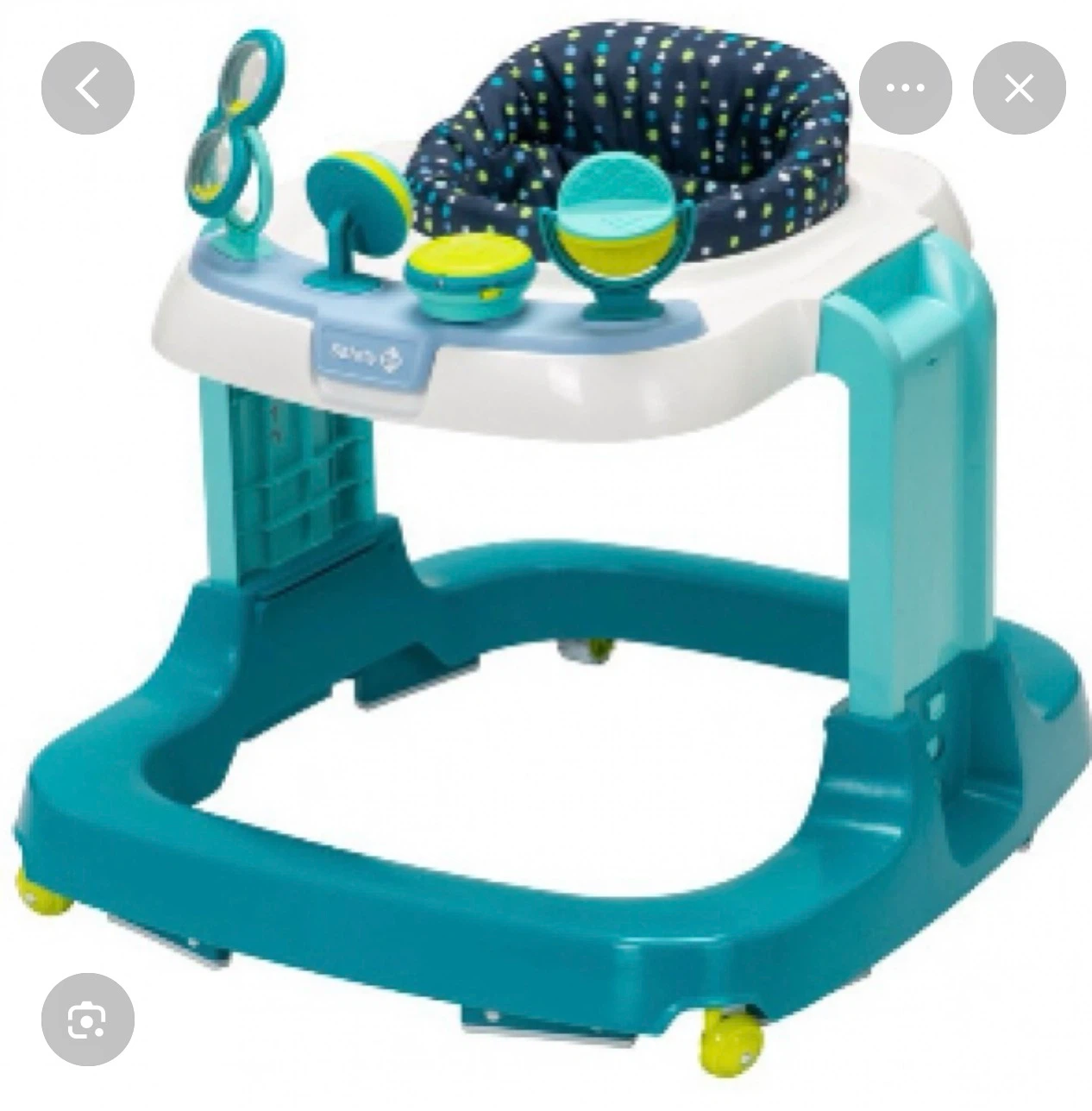 Safety 1st Teal and White Baby Walker