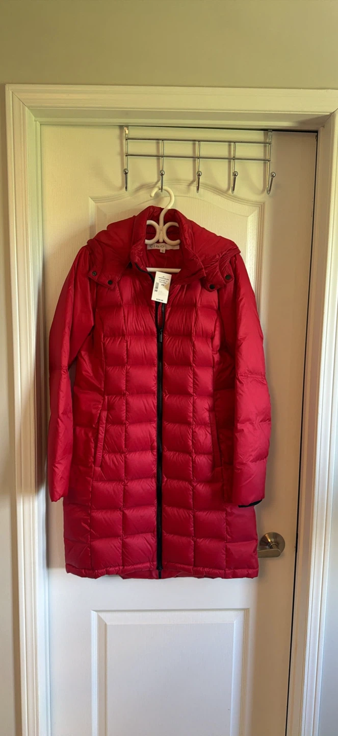 New Cleo Red Down Puffer Coat - size XS