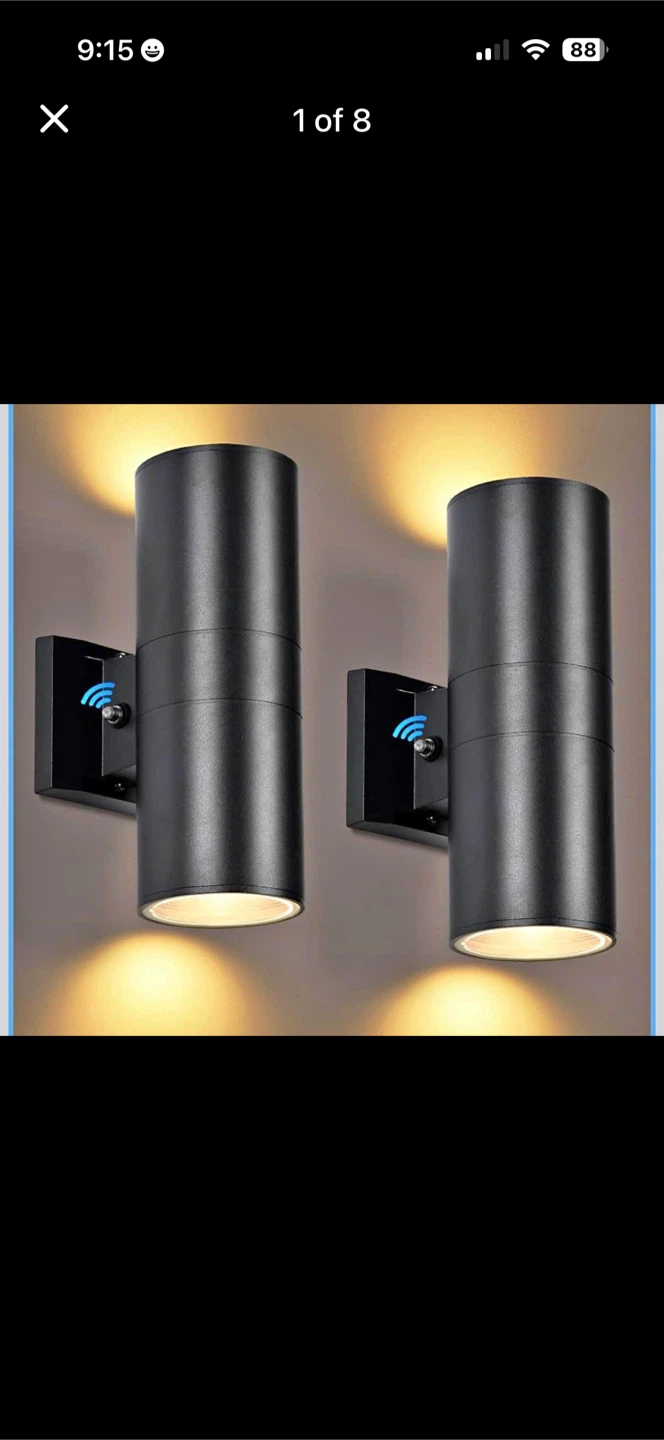 Black Outdoor Wall Lights with Motion Sensor