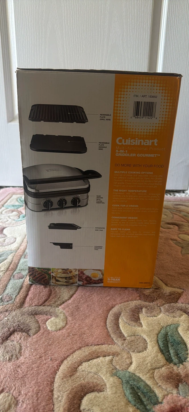 New Cuisinart Griddler Gourmet 5-in-1 Multi-Functional Product - photo 2