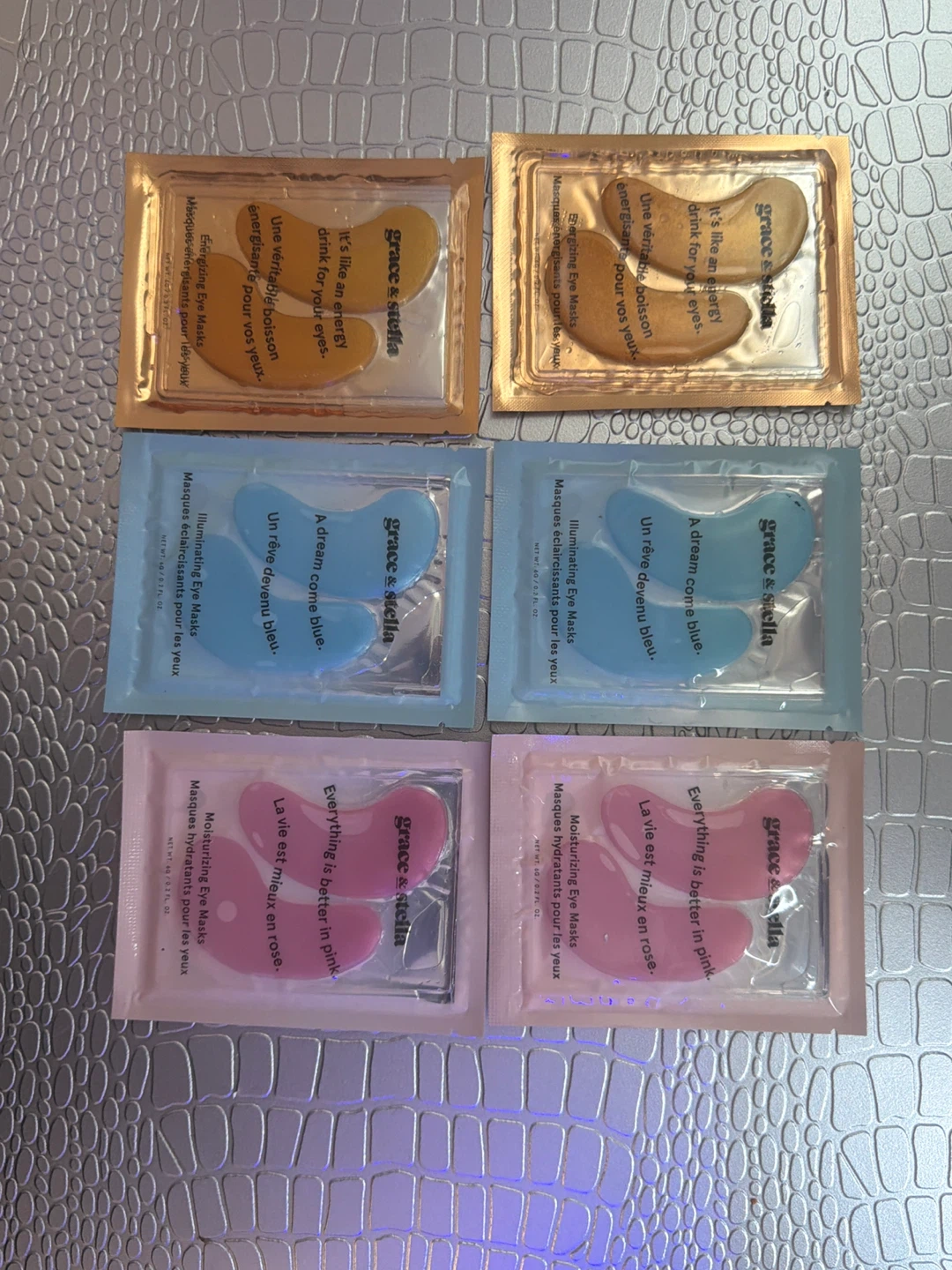 Grace & Stella Assorted Eye Mask Set 6 Pairs