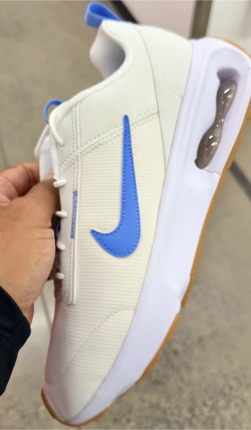 Nike Air Max Sneakers White Blue Gum Sole