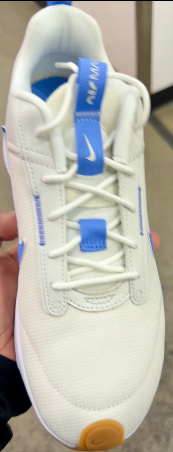 Nike Air Max Sneakers White Blue Gum Sole - photo 2
