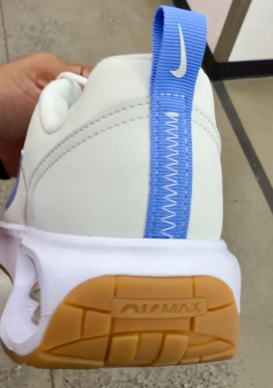 Nike Air Max Sneakers White Blue Gum Sole - photo 4