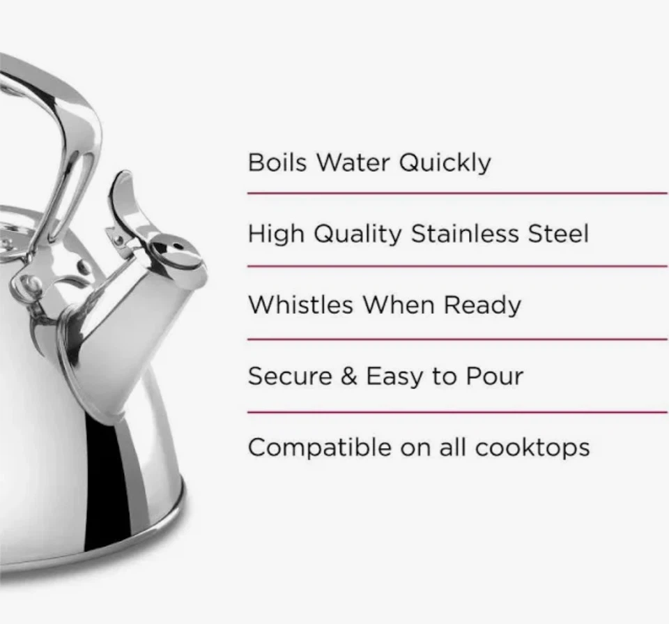 All-Clad Stainless Steel Tea Kettle 1.9L - photo 4