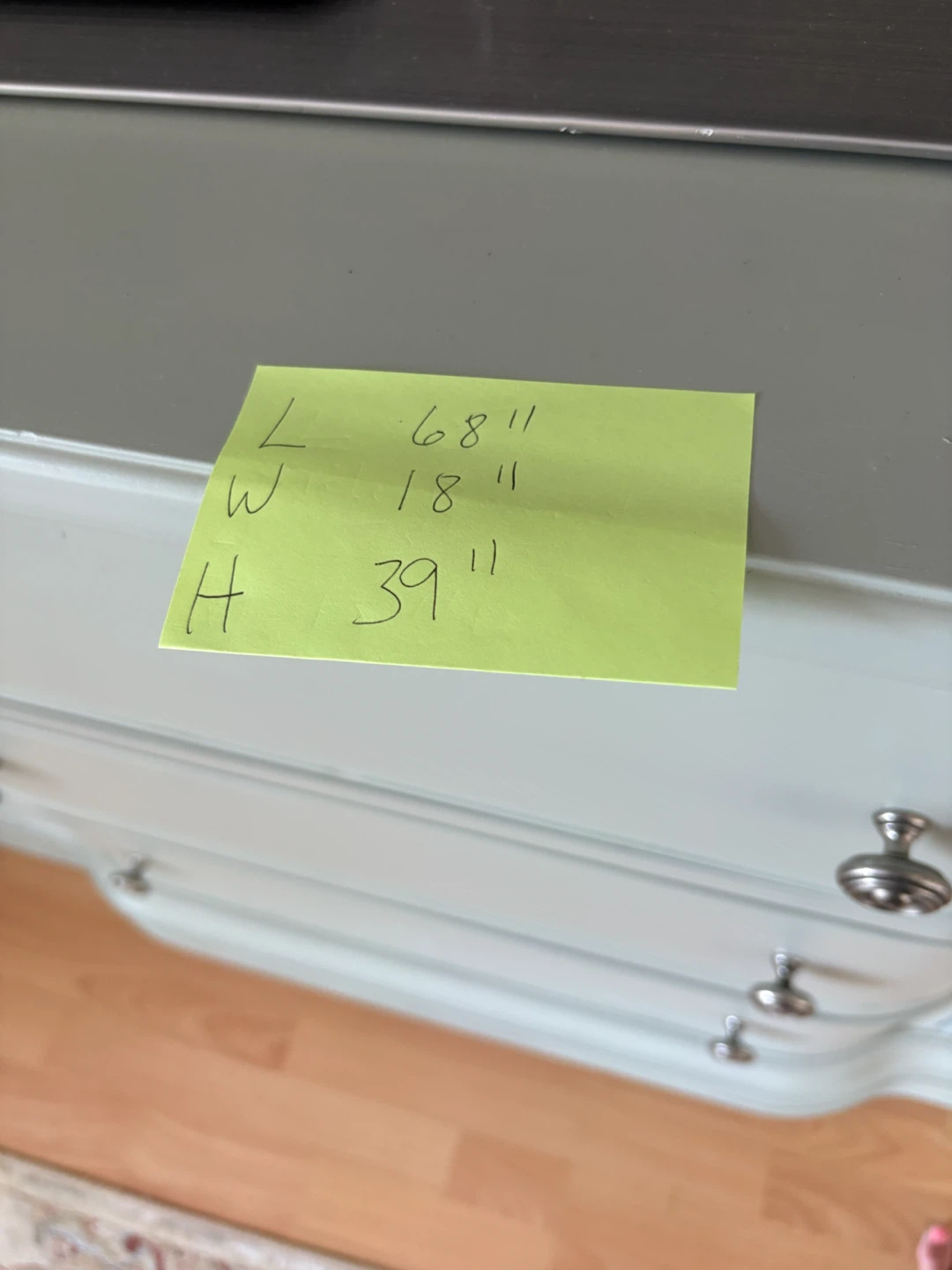 Light green 9 drawer dresser - photo 3