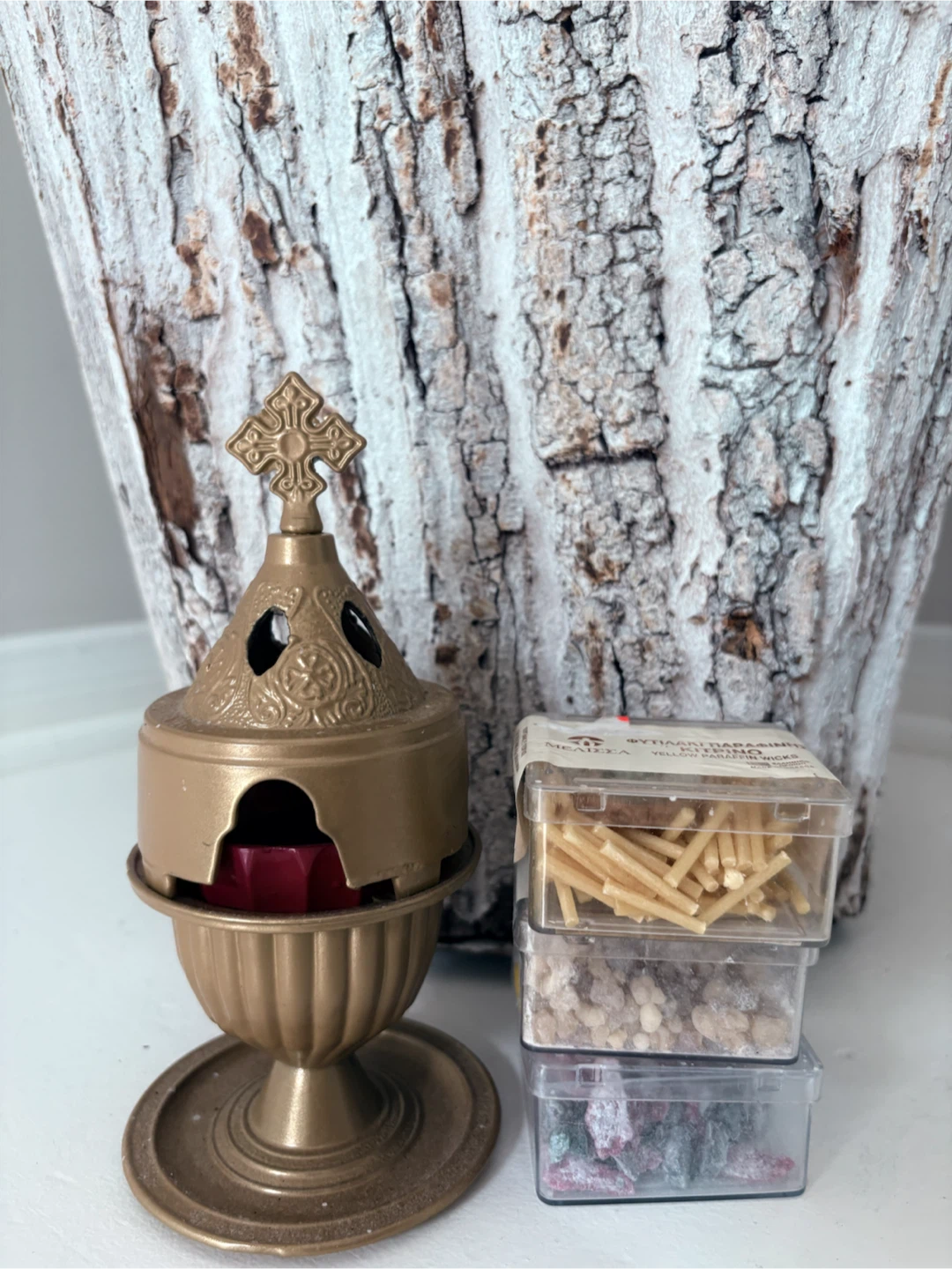 Gold Orthodox Incense Set