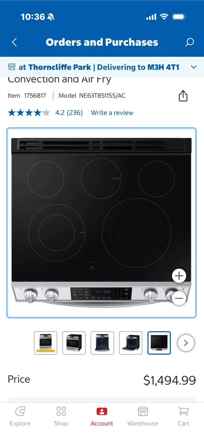 Samsung Electric Slide-in Range with Convection and Air Fry - photo 3