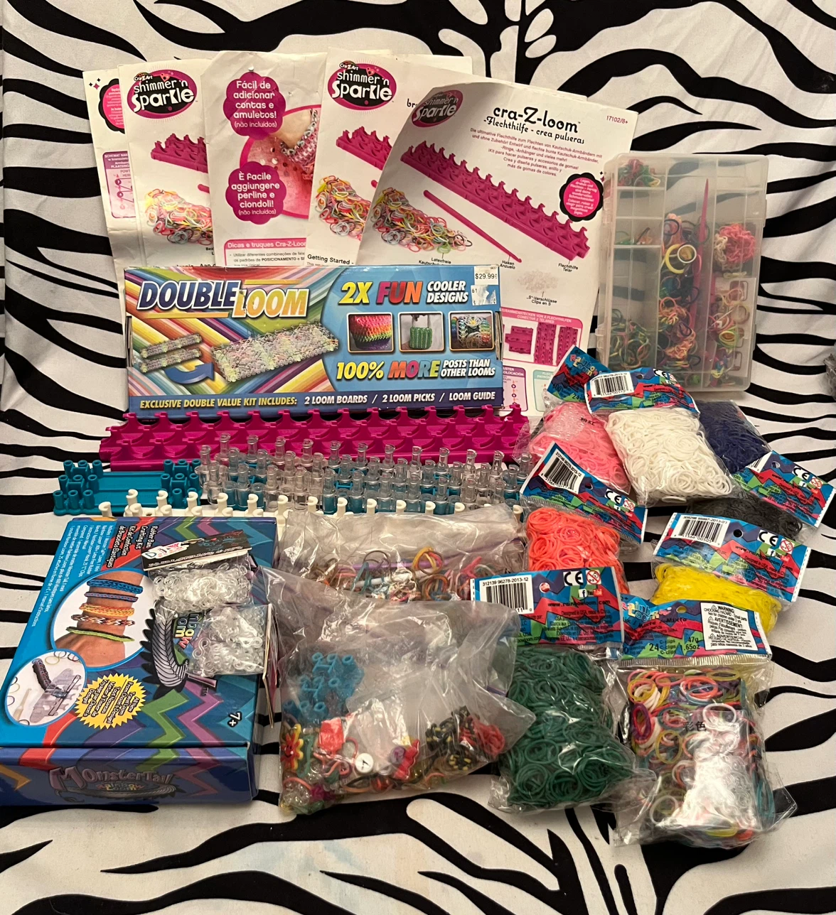🩷 Lot of different Rainbow Loom Sets and supplies🩷