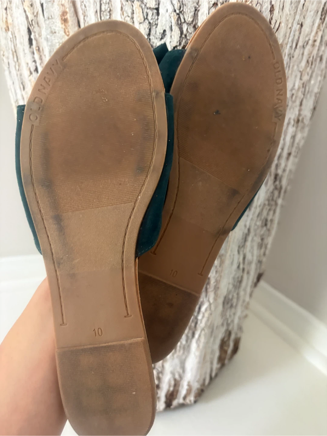 Green Bow Slide Sandals - Size 10 - photo 5