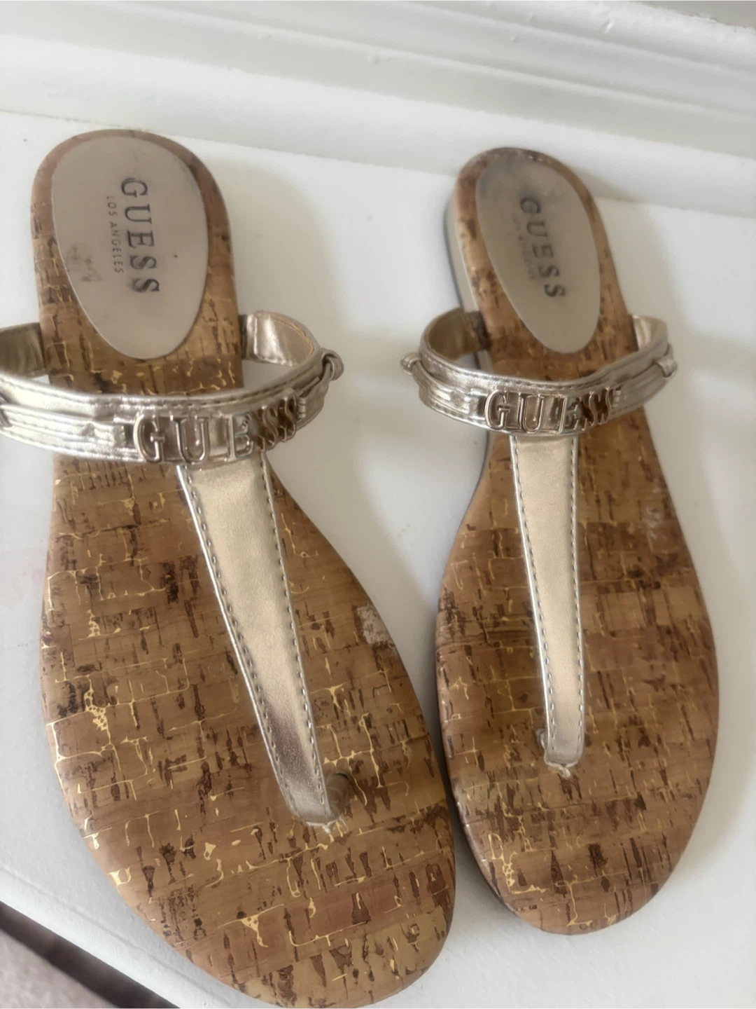 Gold Guess Sandals - Size 10 - photo 2