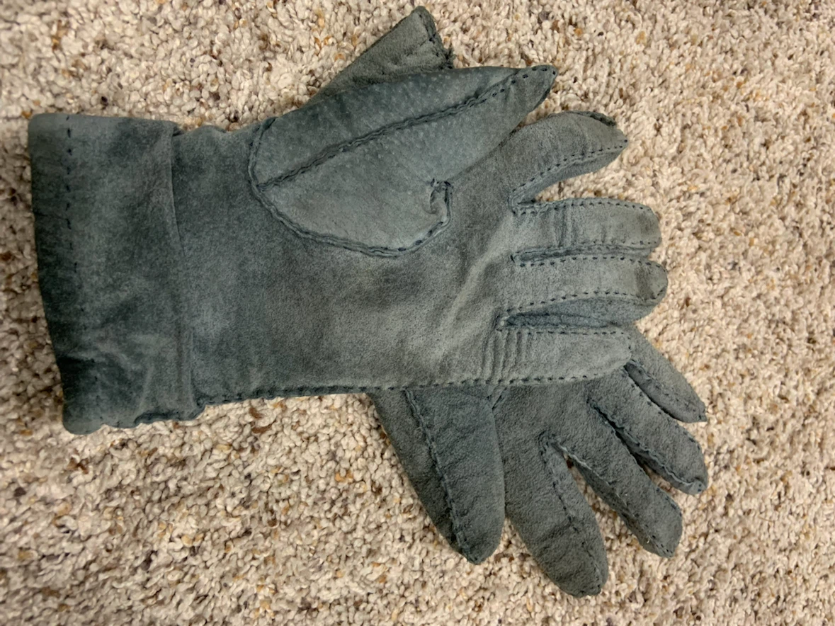 Genuine Leather Gloves with Knit Lining - photo 2