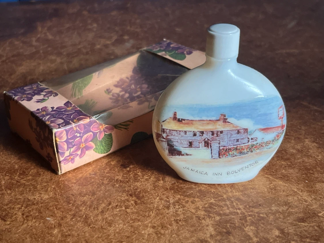 Vintage Aidees Cornish Violets Perfume Bottle with Box