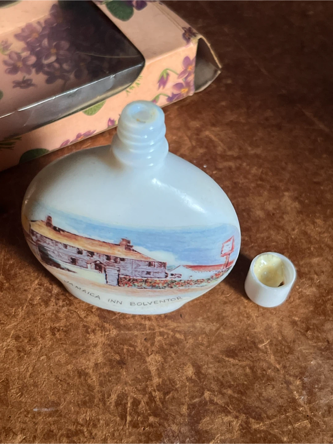 Vintage Aidees Cornish Violets Perfume Bottle with Box - photo 3
