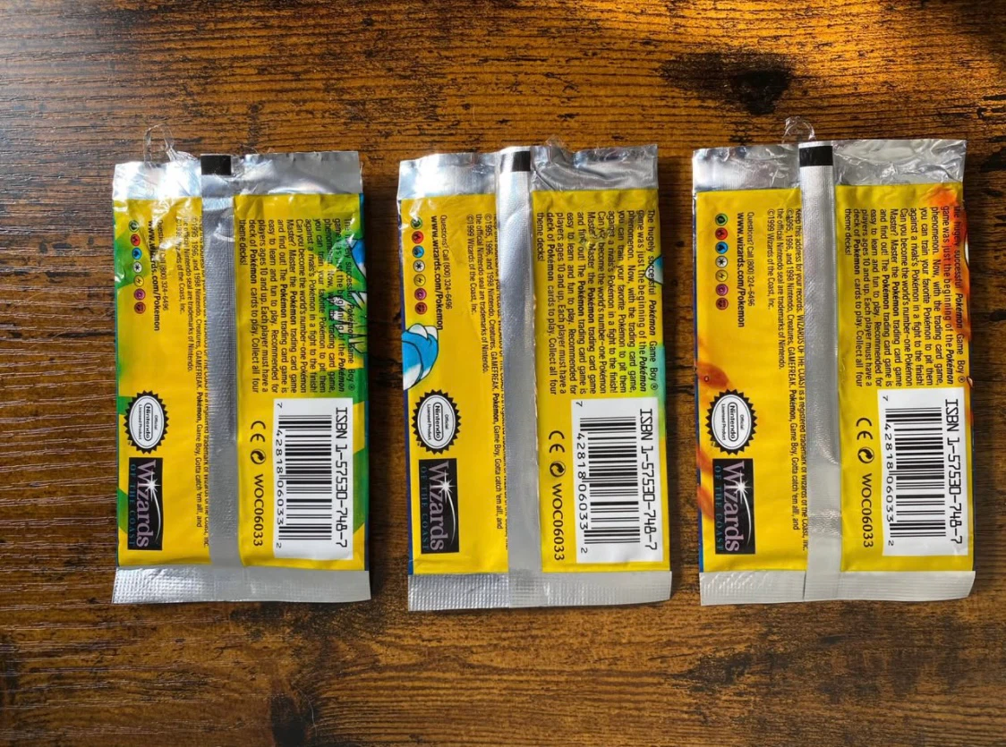 Pokemon Base Set Booster Packs (Empty) $25/ea - photo 2