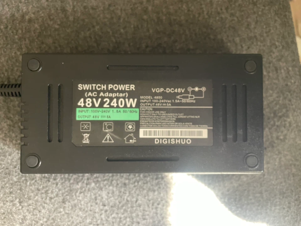 DIGISHUO 48V 240W AC Power Adapter