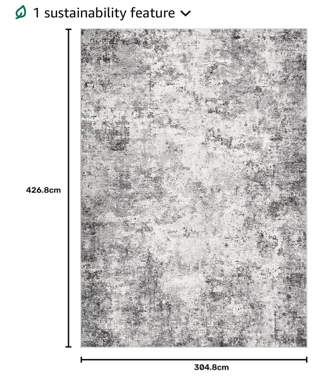 Grey Abstract Low Pile Rug 10' x 14' - photo 3