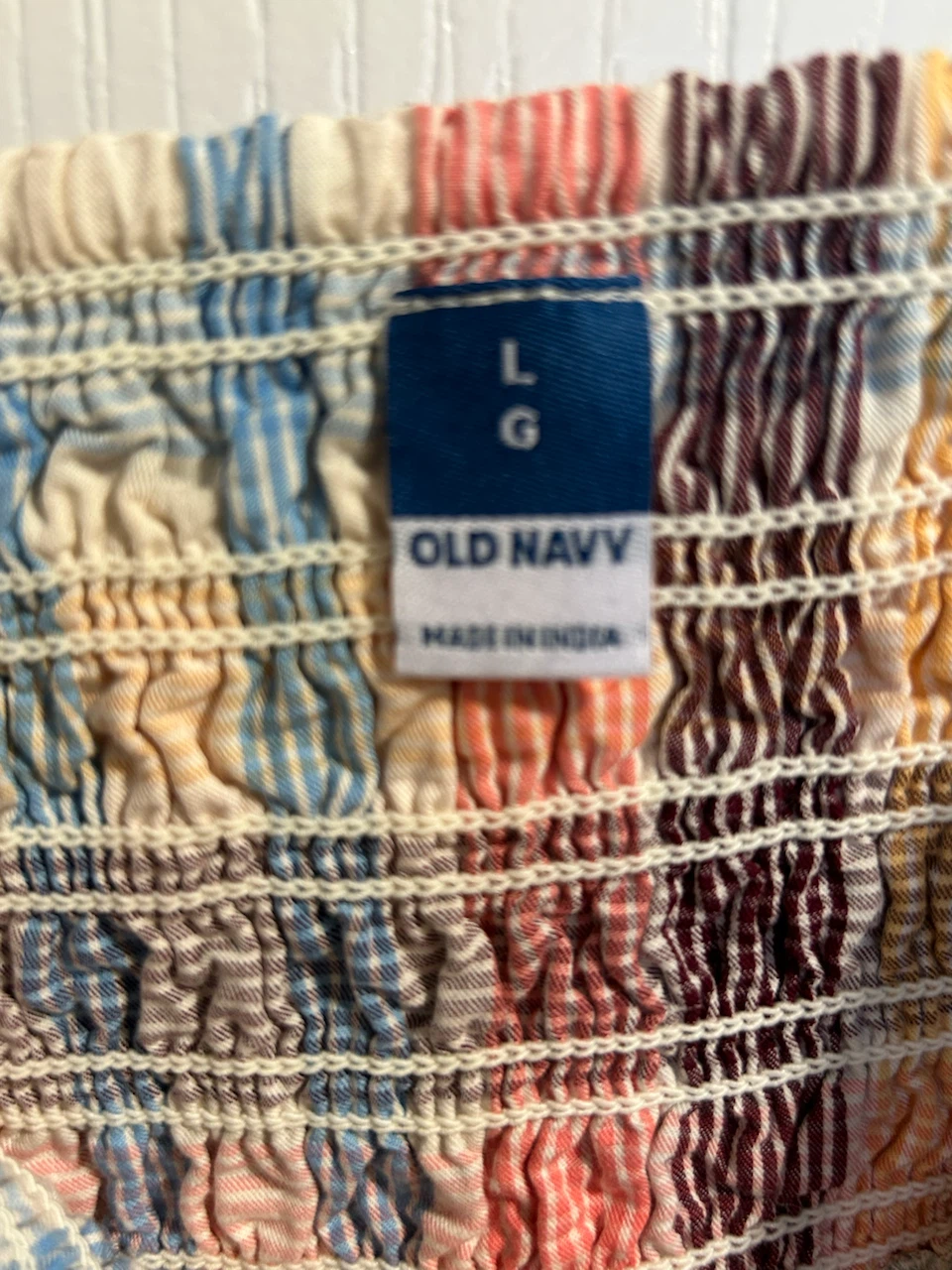 Old Navy Plaid Smocked Sleeveless Midi Dress Large - photo 4