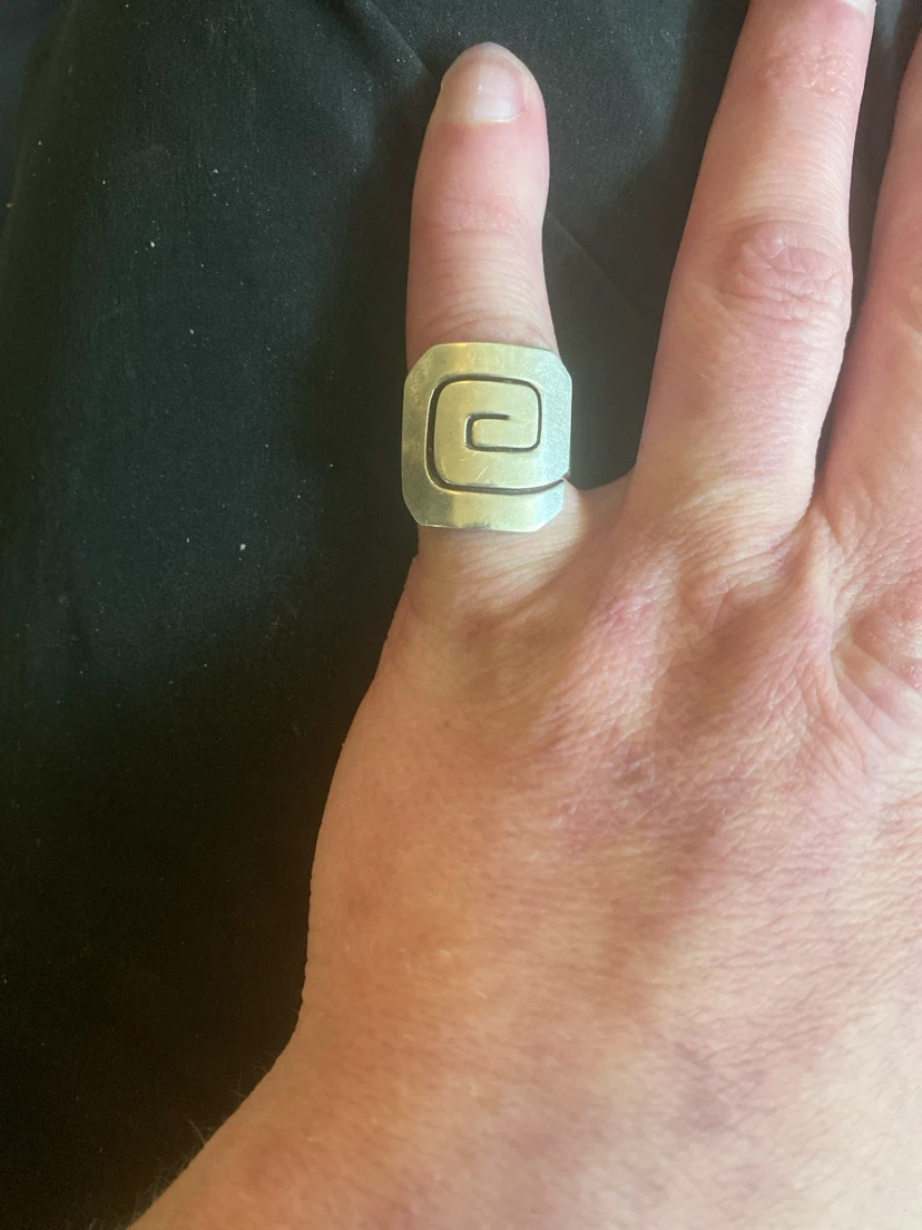 Sterling Silver Spiral Statement Ring