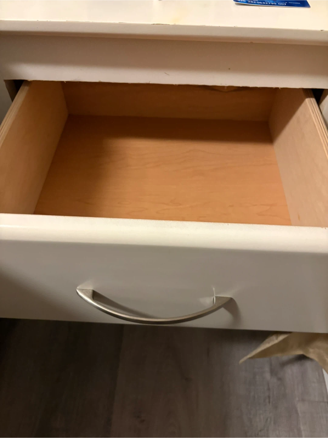 White 2-Drawer Nightstand - photo 3